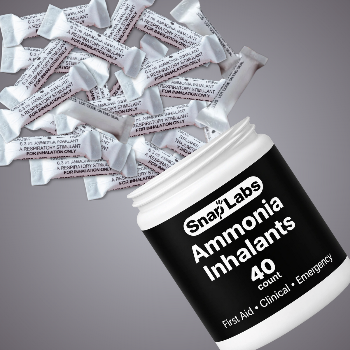 Ammonia Inhalants – Crushable Smelling Salts – 40 Count