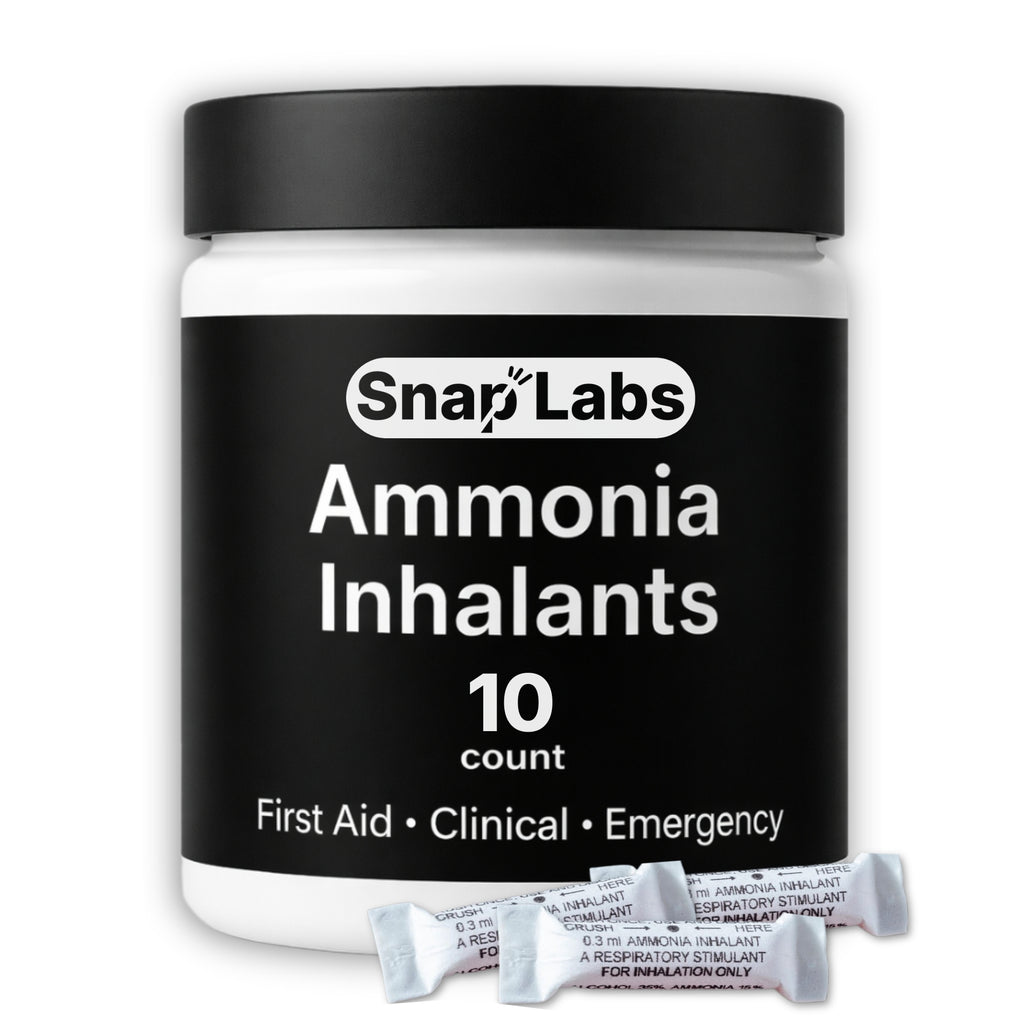 Ammonia Inhalant Ampules – Crushable Smelling Salts – 10 Count