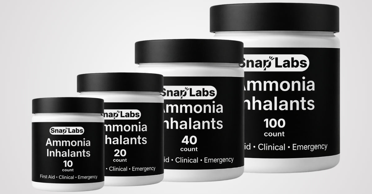 Single-Use Smelling Salts & Ammonia Inhalants | Snap Labs